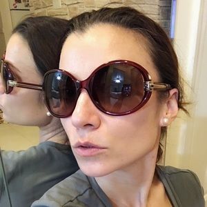 Authentic FENDI red sunglasses